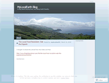 Tablet Screenshot of mylocalearth.wordpress.com