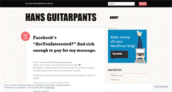 Desktop Screenshot of guitarpants.wordpress.com