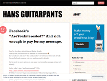 Tablet Screenshot of guitarpants.wordpress.com