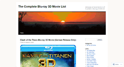 Desktop Screenshot of bluray3dmovielist.wordpress.com