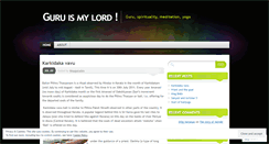 Desktop Screenshot of mygurudev.wordpress.com