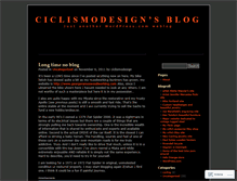 Tablet Screenshot of ciclismodesign.wordpress.com