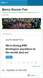 Mobile Screenshot of barcasoccerfan.wordpress.com