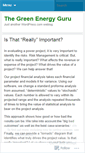 Mobile Screenshot of greenenergyguru.wordpress.com