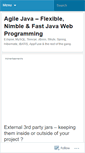 Mobile Screenshot of agilejava.wordpress.com