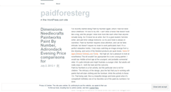 Desktop Screenshot of paidforesterg.wordpress.com