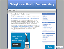 Tablet Screenshot of biologics.wordpress.com