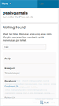 Mobile Screenshot of oasisgamais.wordpress.com
