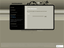 Tablet Screenshot of oasisgamais.wordpress.com