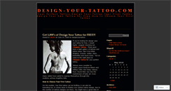 Desktop Screenshot of designyourtattoo.wordpress.com