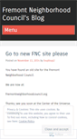 Mobile Screenshot of fremontneighborhood.wordpress.com
