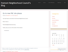 Tablet Screenshot of fremontneighborhood.wordpress.com