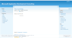 Desktop Screenshot of msdevconsulting.wordpress.com