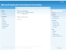 Tablet Screenshot of msdevconsulting.wordpress.com