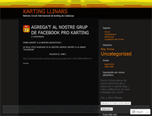 Tablet Screenshot of kartingllinars.wordpress.com