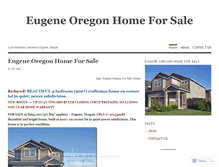 Tablet Screenshot of eugenehome4sale.wordpress.com