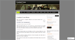 Desktop Screenshot of combatcrew.wordpress.com