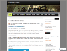 Tablet Screenshot of combatcrew.wordpress.com