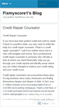 Mobile Screenshot of fixmyscore1.wordpress.com
