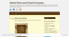 Desktop Screenshot of interiordoorandcloset.wordpress.com