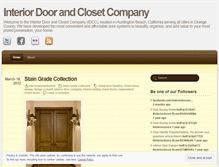 Tablet Screenshot of interiordoorandcloset.wordpress.com