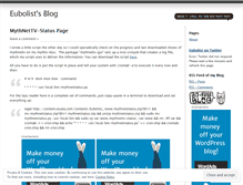 Tablet Screenshot of eubolist.wordpress.com