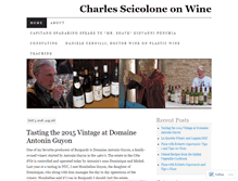 Tablet Screenshot of charlesscicolone.wordpress.com