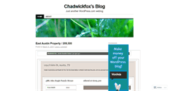 Desktop Screenshot of chadwickfox.wordpress.com