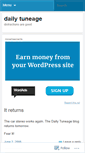 Mobile Screenshot of dailytuneage.wordpress.com