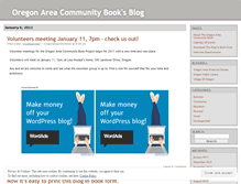 Tablet Screenshot of oregonareacommbook.wordpress.com