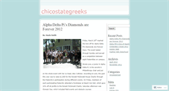 Desktop Screenshot of chicostategreeks.wordpress.com