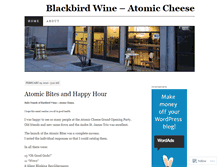 Tablet Screenshot of blackbirdwineshop.wordpress.com