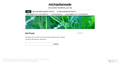 Desktop Screenshot of michaelianeade.wordpress.com