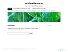 Tablet Screenshot of michaelianeade.wordpress.com