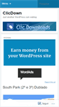 Mobile Screenshot of clicdown.wordpress.com
