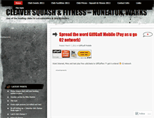 Tablet Screenshot of cleaversquash.wordpress.com