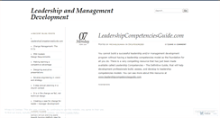 Desktop Screenshot of leadershipandmanagementdevelopment.wordpress.com