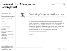 Tablet Screenshot of leadershipandmanagementdevelopment.wordpress.com