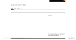 Desktop Screenshot of kpopeurope.wordpress.com