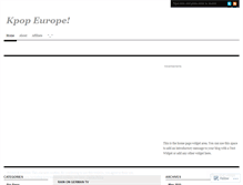 Tablet Screenshot of kpopeurope.wordpress.com