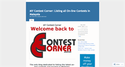 Desktop Screenshot of contestcorner.wordpress.com