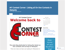 Tablet Screenshot of contestcorner.wordpress.com
