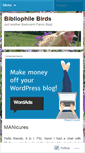 Mobile Screenshot of bibliophilebirds.wordpress.com