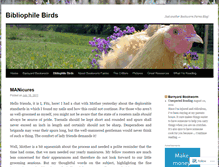 Tablet Screenshot of bibliophilebirds.wordpress.com
