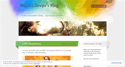 Desktop Screenshot of marinasleeps.wordpress.com