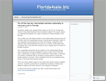 Tablet Screenshot of florida4sale.wordpress.com