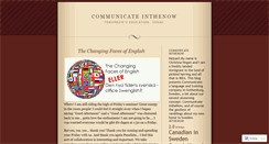 Desktop Screenshot of communicateinthenow.wordpress.com