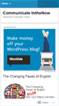 Mobile Screenshot of communicateinthenow.wordpress.com