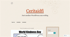 Desktop Screenshot of ceritaidfi.wordpress.com