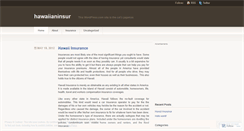 Desktop Screenshot of hawaiianinsur.wordpress.com